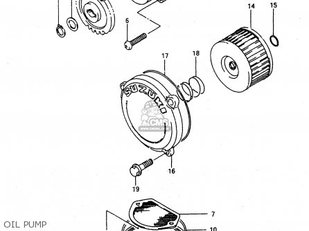 OIL PUMP - DR650REU 1994 (R) (E22)