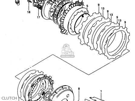 CLUTCH - DR650REU 1994 (R) (E22)