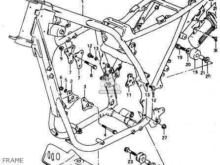 FRAME - DR650REU 1994 (R) (E22)