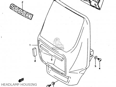 HEADLAMP HOUSING - DR650REU 1994 (R) (E22)