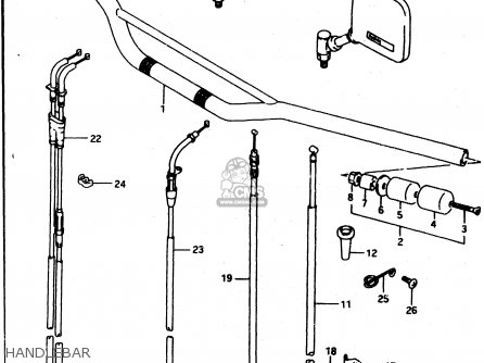 HANDLEBAR - DR650REU 1994 (R) (E22)