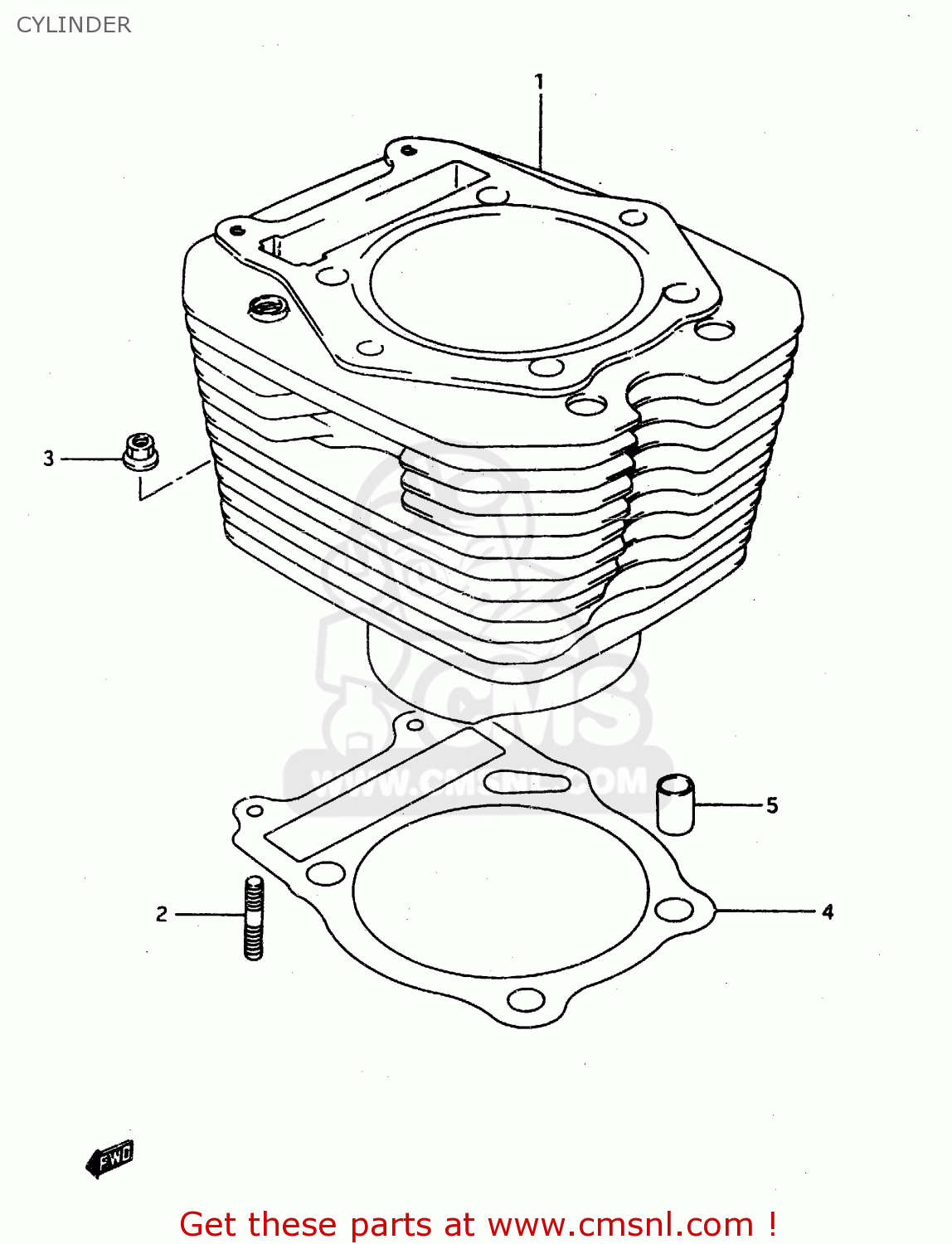 CYLINDER DR650REU 1995 (S) (E22)