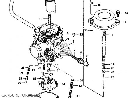 CARBURETOR (E18) - DR650REU 1995 (S) (E22)