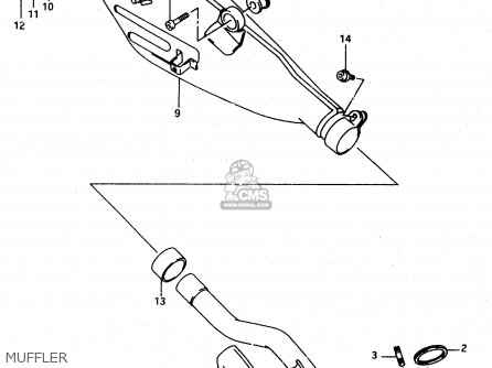MUFFLER - DR650REU 1995 (S) (E22)