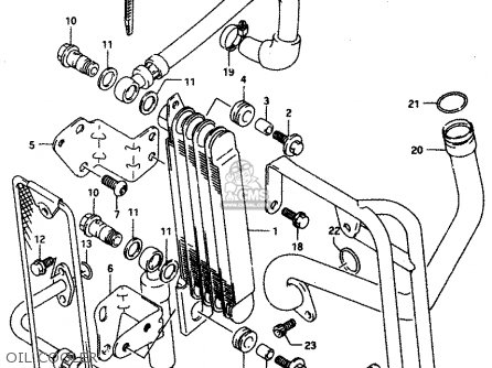 OIL COOLER - DR650REU 1995 (S) (E22)