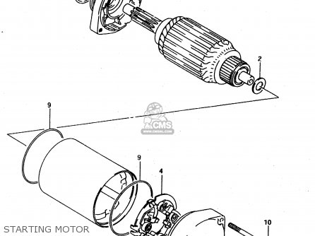 STARTING MOTOR - DR650REU 1995 (S) (E22)