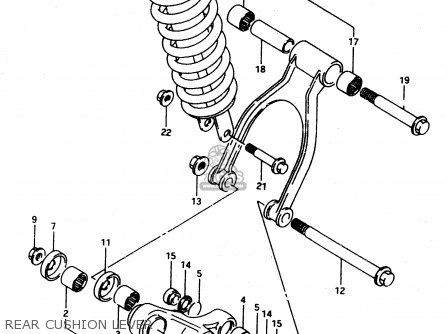 REAR CUSHION LEVER - DR650REU 1995 (S) (E22)