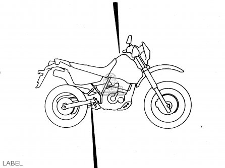 LABEL - DR650REU 1995 (S) (E22)