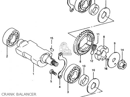 CRANK BALANCER - DR650REU 1995 (S) (E22)