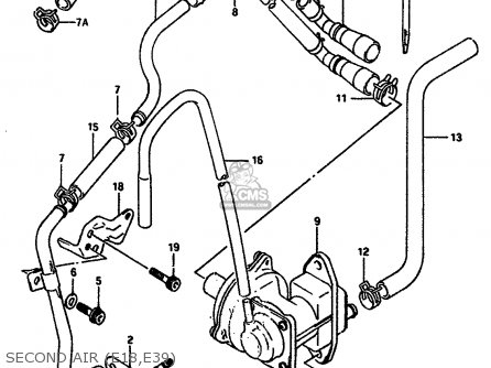 SECOND AIR (E18,E39) - DR650RS 1990 (L) (2 4 15 E16 E17 E18 E21 E22 E24 E25 E34 E39 E53
