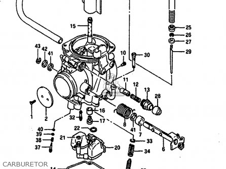 CARBURETOR - DR650RS 1991 (M) (2 4 15 E16 E17 E18 E21 E22 E24 E25 E34 E39 E53