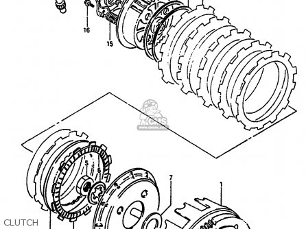 CLUTCH - DR650RS 1991 (M) (2 4 15 E16 E17 E18 E21 E22 E24 E25 E34 E39 E53