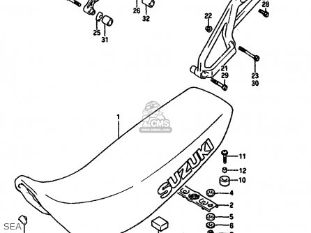 SEAT - DR650RS 1991 (M) (2 4 15 E16 E17 E18 E21 E22 E24 E25 E34 E39 E53