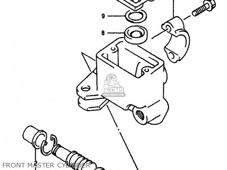 FRONT MASTER CYLINDER - DR650RS 1991 (M) (2 4 15 E16 E17 E18 E21 E22 E24 E25 E34 E39 E53
