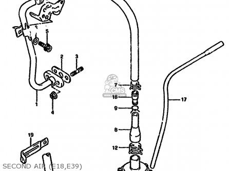 SECOND AIR (E18,E39) - DR650RSE 1991 (M) (2 4 15 16 E17 E18 E21 E22 E24 E25 E34 E39 E53