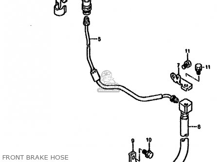 FRONT BRAKE HOSE - DR650RSE 1991 (M) (2 4 15 16 E17 E18 E21 E22 E24 E25 E34 E39 E53
