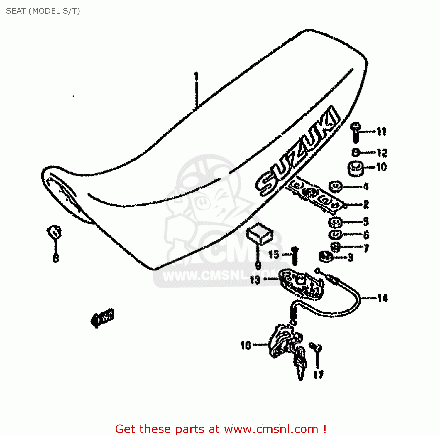 SEAT (MODEL S/T) DR650RSE 1992 (N) (E2 E4 E15 E16 E17 E18 E21 E22 E24 E25 E34 E53