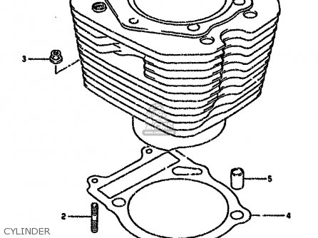 CYLINDER - DR650RSE 1993 (P) (E02 E04 E17 E18 E21 E22 E25 E34 E53)