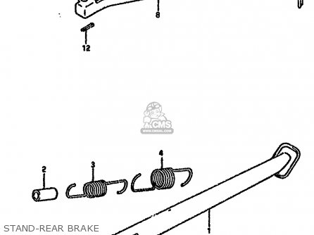STAND-REAR BRAKE - DR650RSE 1993 (P) (E02 E04 E17 E18 E21 E22 E25 E34 E53)