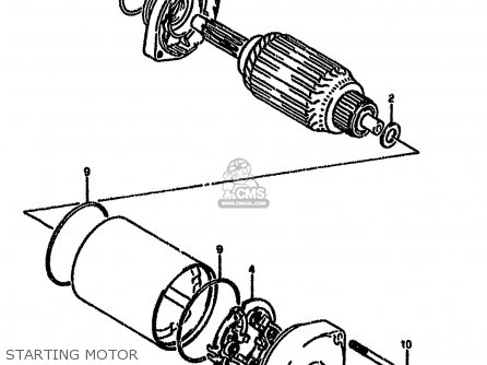 STARTING MOTOR - DR650RSE 1994 (R) (E04 E18 E21 E22 E34 E53)