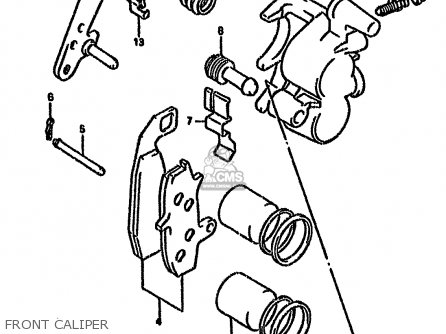 FRONT CALIPER - DR650RSE 1994 (R) (E04 E18 E21 E22 E34 E53)