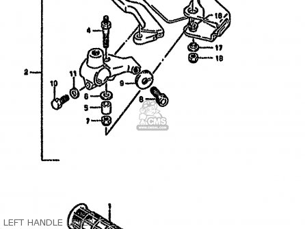 LEFT HANDLE LEVER - DR650RSE 1995 (S) (E04 E18 E22 E34 E37)