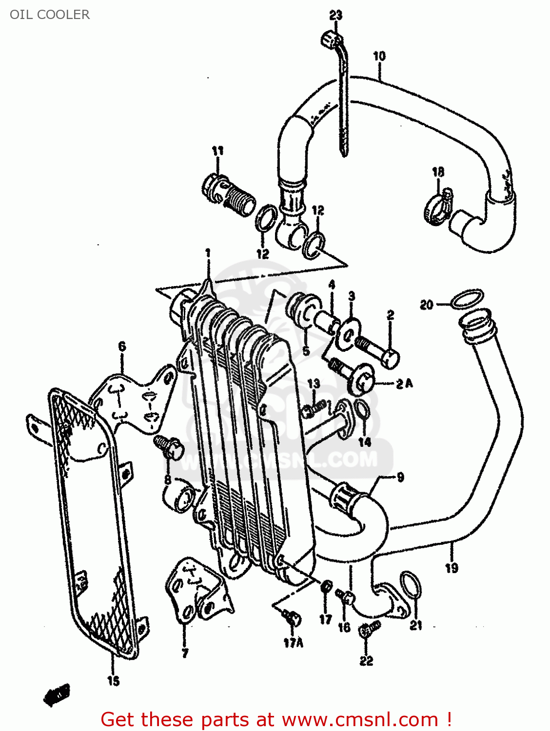 OIL COOLER DR650RSE 1996 (T) (E04 E18 E22 E34 E37)