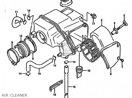 AIR CLEANER - DR650RSE 1996 (T) (E04 E18 E22 E34 E37)