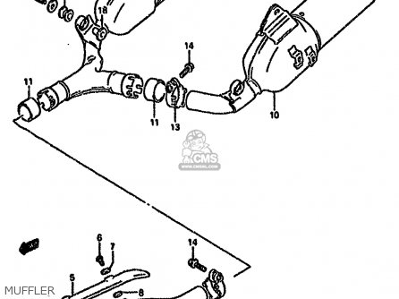 MUFFLER - DR650RSE 1996 (T) (E04 E18 E22 E34 E37)
