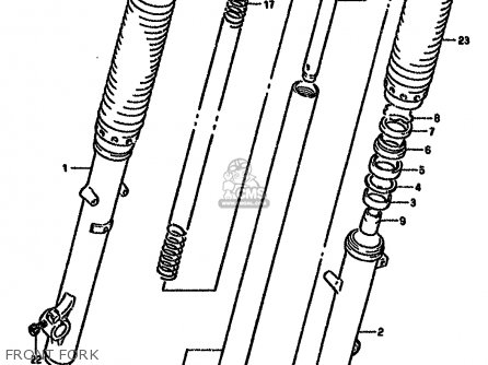 FRONT FORK - DR650RSE 1996 (T) (E04 E18 E22 E34 E37)