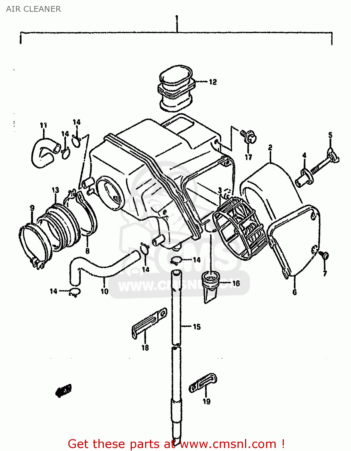 AIR CLEANER DR650RSEU 1991 (M) GERMANY (E22)