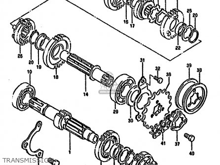 TRANSMISSION - DR650RSEU 1991 (M) GERMANY (E22)