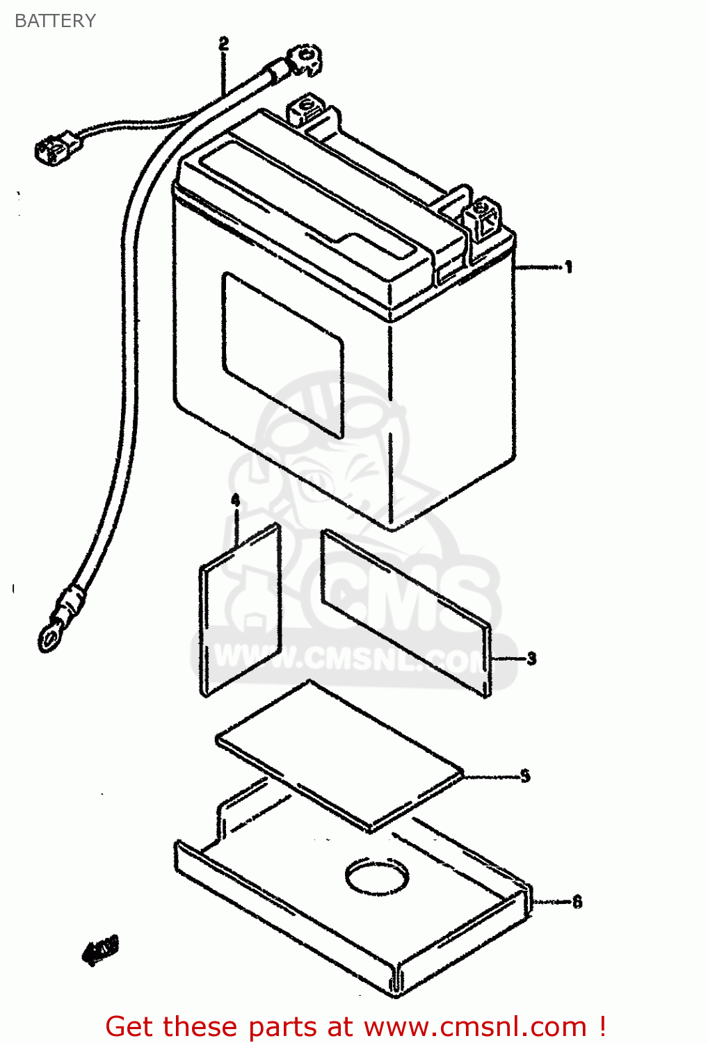 BATTERY DR650RSEU 1992 (N) GERMANY (E22)