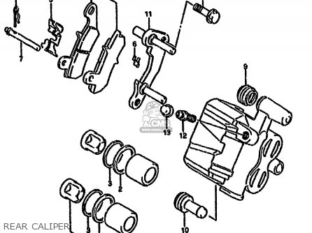 REAR CALIPER - DR650RSEU 1992 (N) GERMANY (E22)