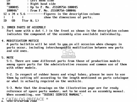 * CATALOG PREFACE * - DR650RSEU 1992 (N) GERMANY (E22)