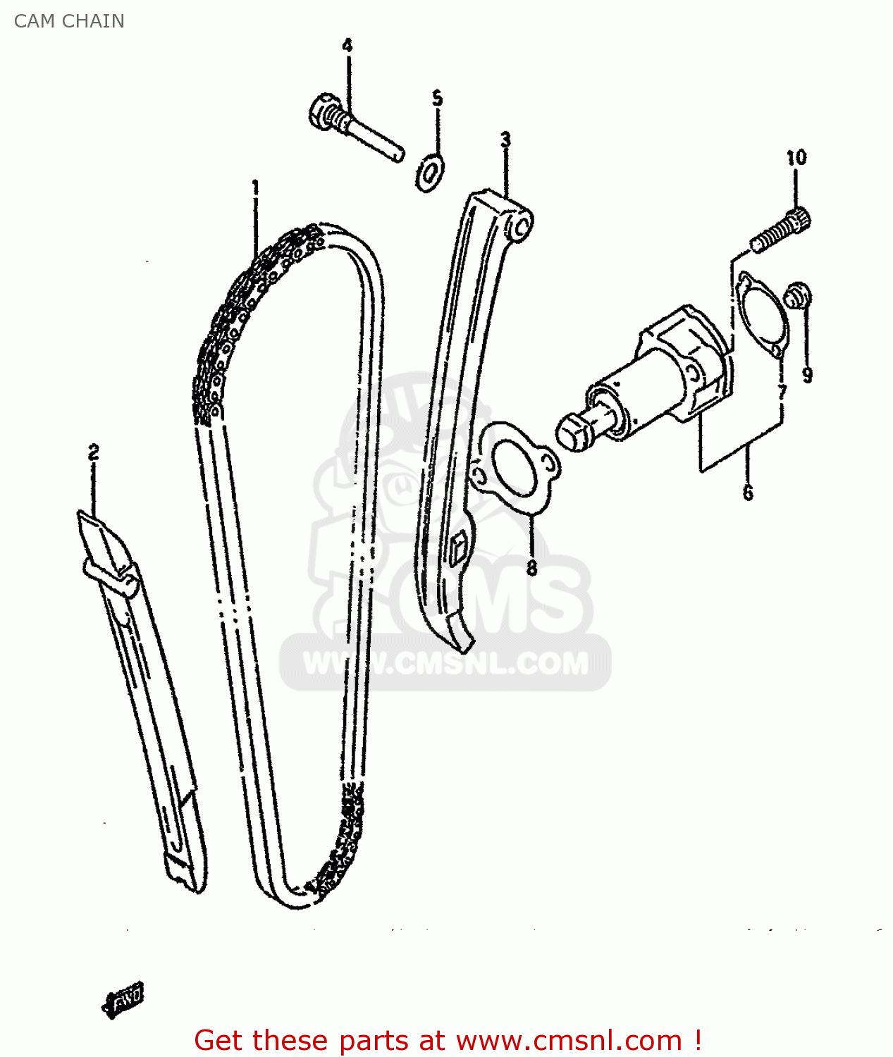 CAM CHAIN DR650RSEU 1993 (P) GERMANY (E22)