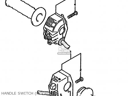 HANDLE SWITCH (MODEL T) - DR650RSEU 1993 (P) GERMANY (E22)