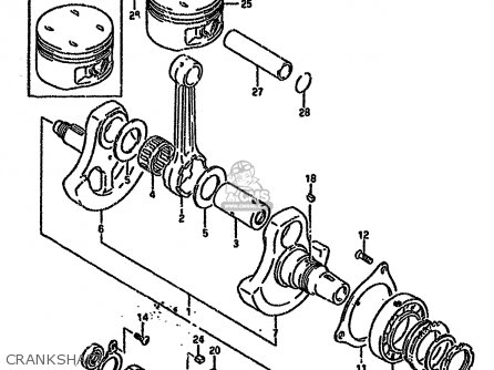 CRANKSHAFT - DR650RSEU 1993 (P) GERMANY (E22)