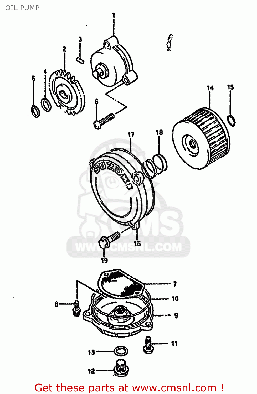 OIL PUMP DR650RSEU 1994 (R) GERMANY (E22)