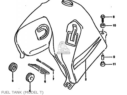 FUEL TANK (MODEL T) - DR650RSEU 1994 (R) GERMANY (E22)