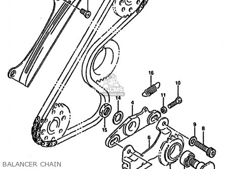 BALANCER CHAIN - DR650RSEU 1994 (R) GERMANY (E22)