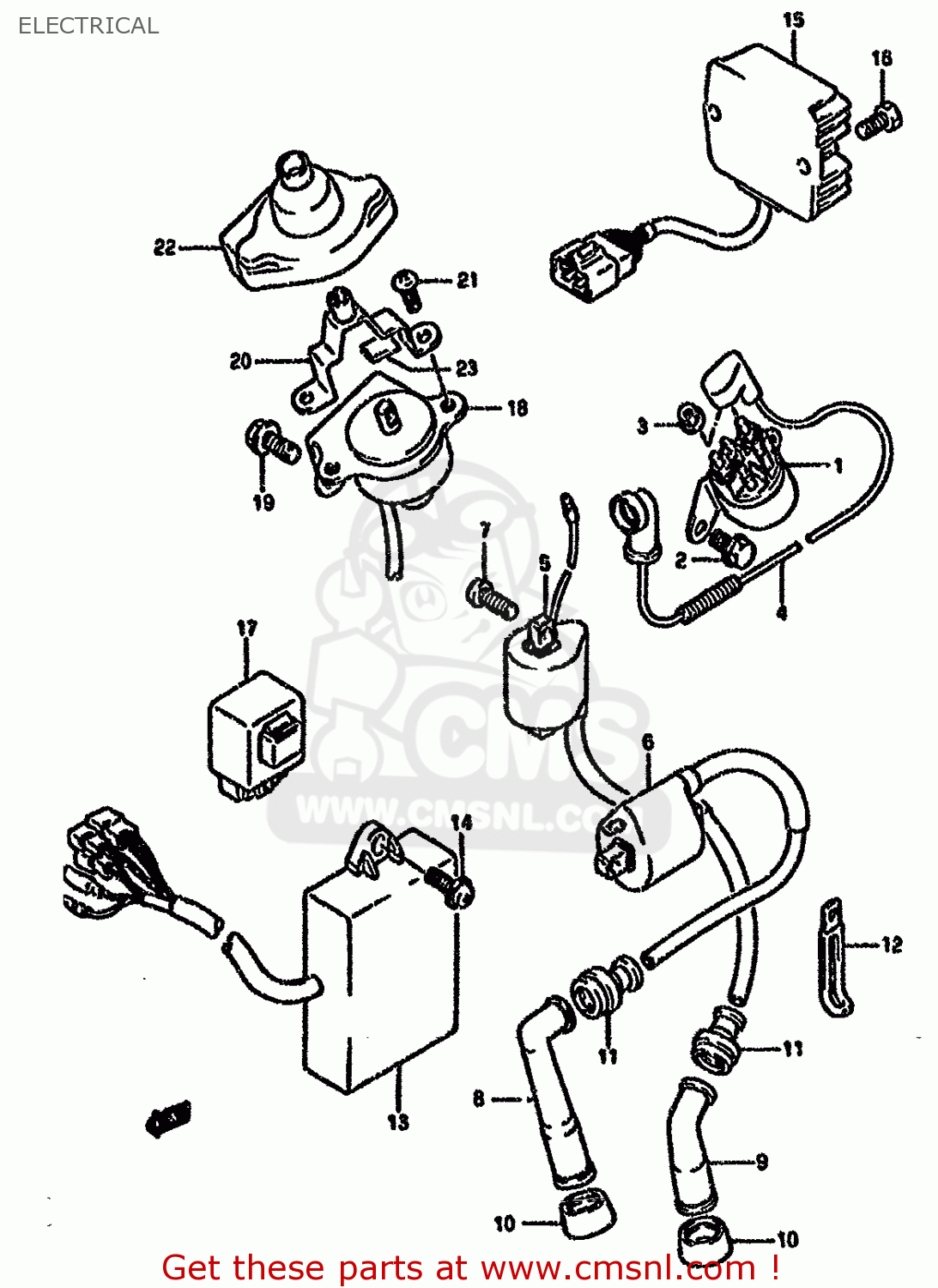 Suzuki DR650RSEU 1996 (T) GERMANY (E22) ELECTRICAL - buy original ...