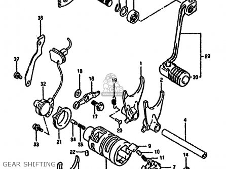 GEAR SHIFTING - DR650RSEU 1996 (T) GERMANY (E22)