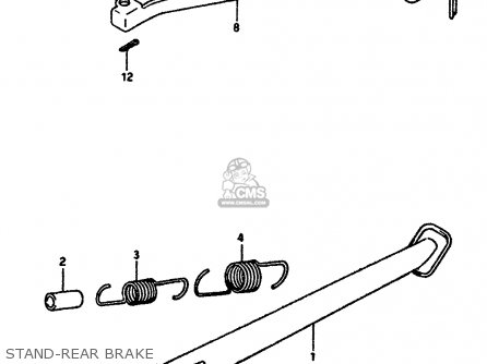 STAND-REAR BRAKE - DR650RSU 1990 (L) GERMANY (E22)