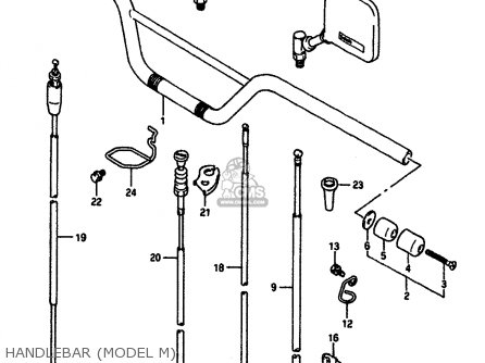 HANDLEBAR (MODEL M) - DR650RSU 1990 (L) GERMANY (E22)