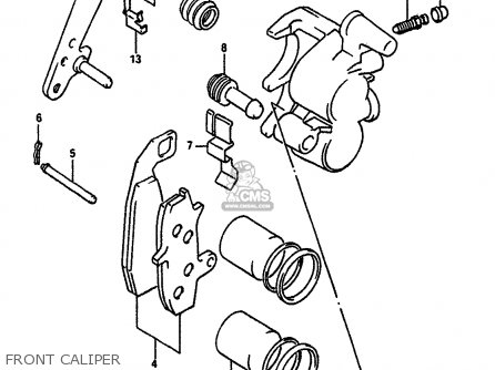 FRONT CALIPER - DR650RSU 1990 (L) GERMANY (E22)