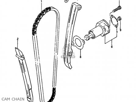 CAM CHAIN - DR650RSU 1990 (L) GERMANY (E22)
