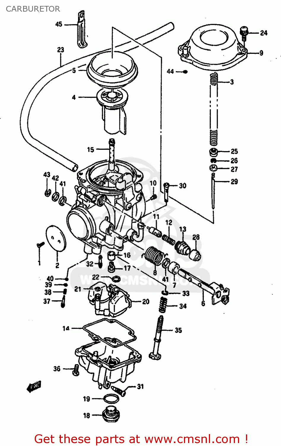 CARBURETOR DR650RSU 1991 (M) GERMANY (E22)