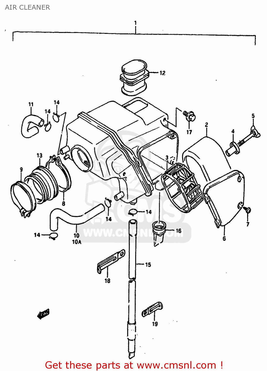 AIR CLEANER DR650RSU 1991 (M) GERMANY (E22)