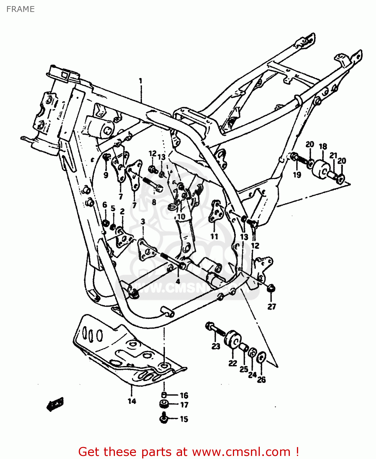 FRAME DR650RSU 1991 (M) GERMANY (E22)